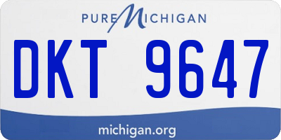 MI license plate DKT9647