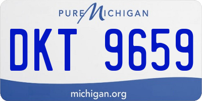 MI license plate DKT9659