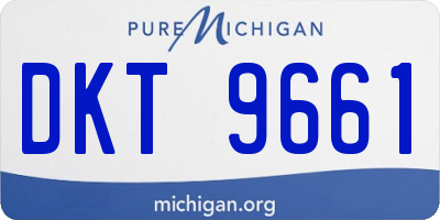 MI license plate DKT9661