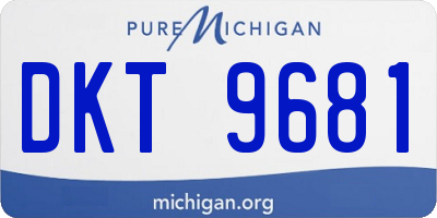 MI license plate DKT9681
