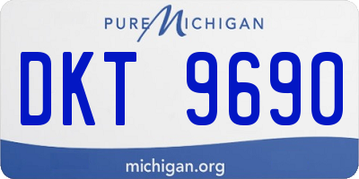 MI license plate DKT9690