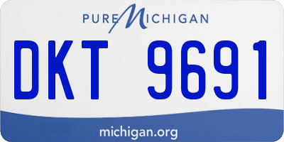 MI license plate DKT9691
