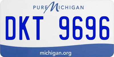 MI license plate DKT9696