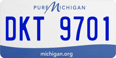 MI license plate DKT9701