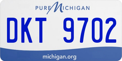 MI license plate DKT9702
