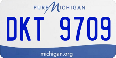 MI license plate DKT9709