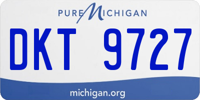 MI license plate DKT9727