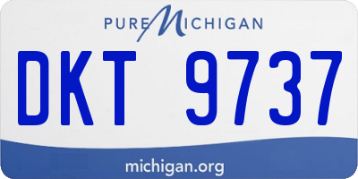 MI license plate DKT9737