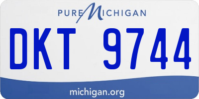 MI license plate DKT9744
