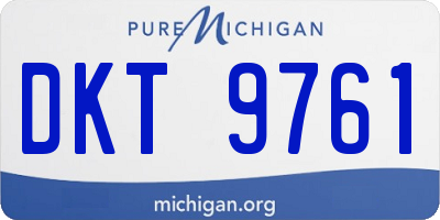 MI license plate DKT9761