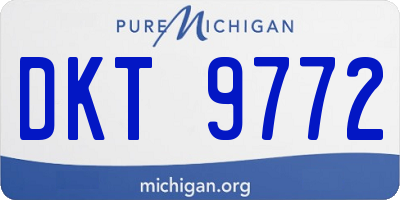 MI license plate DKT9772