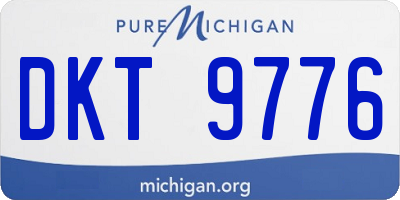 MI license plate DKT9776