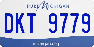 MI license plate DKT9779