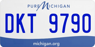 MI license plate DKT9790