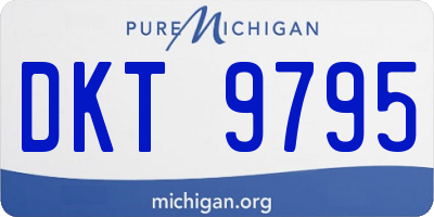 MI license plate DKT9795