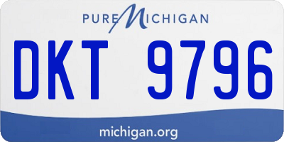 MI license plate DKT9796