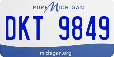 MI license plate DKT9849