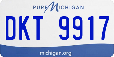 MI license plate DKT9917