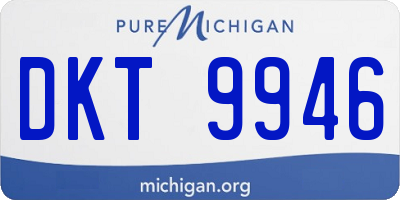 MI license plate DKT9946