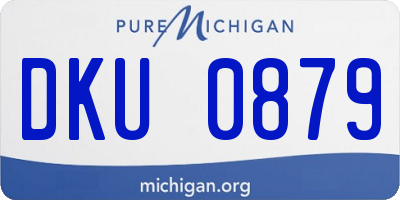 MI license plate DKU0879