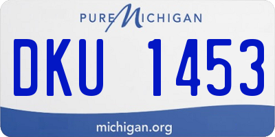 MI license plate DKU1453