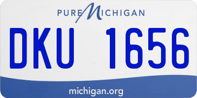 MI license plate DKU1656