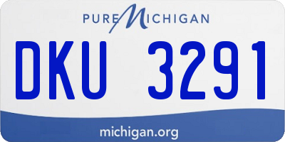 MI license plate DKU3291