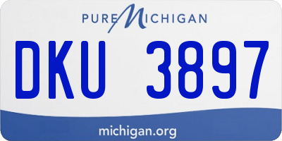MI license plate DKU3897