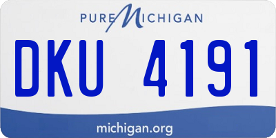 MI license plate DKU4191
