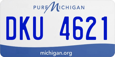 MI license plate DKU4621
