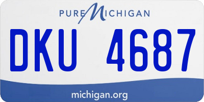 MI license plate DKU4687