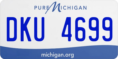 MI license plate DKU4699