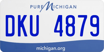 MI license plate DKU4879
