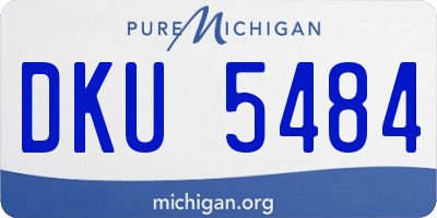 MI license plate DKU5484