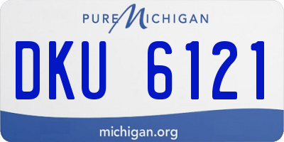 MI license plate DKU6121