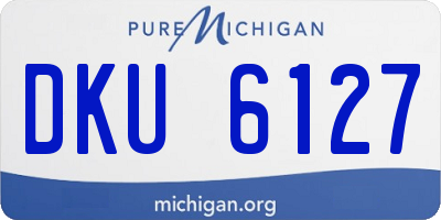 MI license plate DKU6127