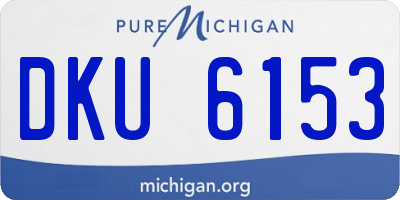 MI license plate DKU6153