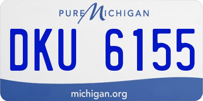 MI license plate DKU6155