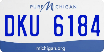 MI license plate DKU6184