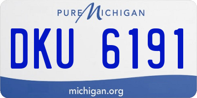 MI license plate DKU6191
