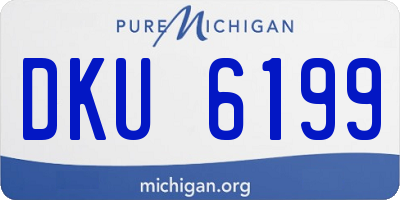 MI license plate DKU6199