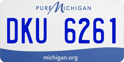 MI license plate DKU6261