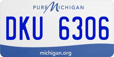 MI license plate DKU6306