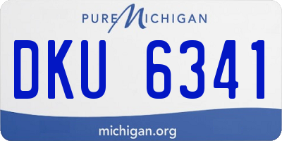 MI license plate DKU6341