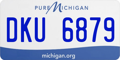 MI license plate DKU6879