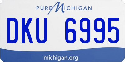 MI license plate DKU6995
