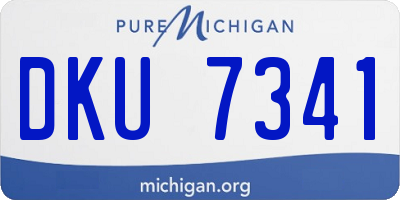MI license plate DKU7341