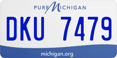 MI license plate DKU7479