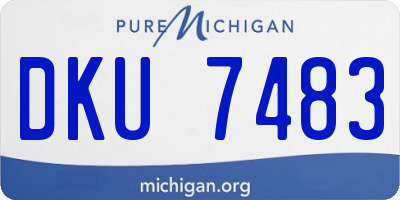 MI license plate DKU7483