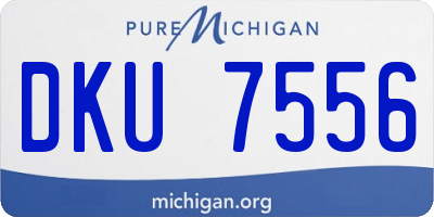 MI license plate DKU7556